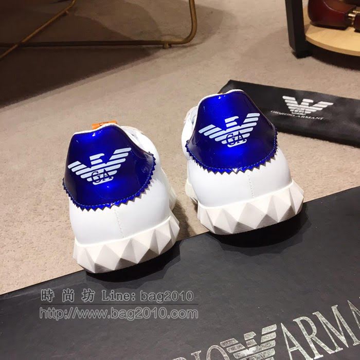 Armani男鞋 專櫃同步 明星同款 頭層牛皮 阿瑪尼男士休閒鞋  jpx1821